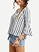 Floerns Women's Boho Print Bell Sleeve Tie Neck Loose Casual Blouse Tops