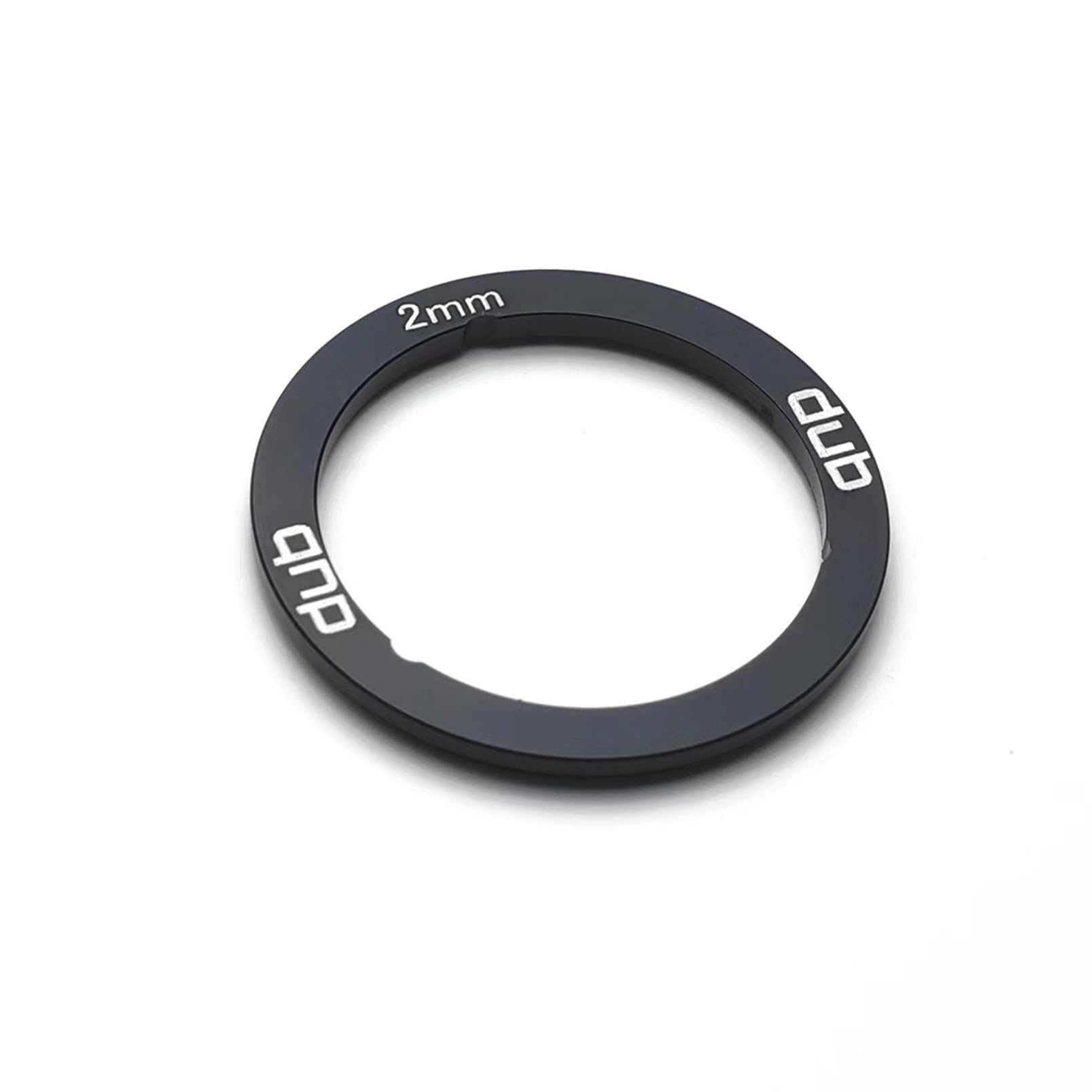 takewell DUB Bottom Bracket Spacer for SRAM DUB Bottom Bracket Installation, Aluminum, Black, 1 PCS, Width: 2 mm. The Aluminum Alloy Spacer Replaces Plastic Spacer.