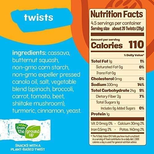 FROM THE GROUND UP BUTTERNUT SQUASH PRETZEL TWIST, 4.5 OZ