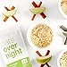 Oats Overnight - Variety Pack (3 Pack with BlenderBottle) High Protein, Low Sugar Breakfast - Gluten Free, High Fiber, Non GMO Oatmeal (2.7oz per pack)