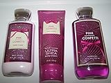 3 Piece Bath & Body Works Pink Confetti Set- Shower Gel, Shea Body Cream & Body Lotion