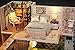Flever® Dollhouse Miniature DIY Music House Kit Manual Creative with Furniture for Romantic Artwork Gift (Romantic Nordic)