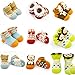 Fly-love® 5pairs Animal Non-Skid Slip Toddler Socks Cotton Unisex Baby Crew Sock 0-18 months With Box