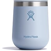 Hydro Flask 10 Oz Wine Glass - Ceramic Stemless Wine Tumbler - Unbreakable with Lid in Surf Blue