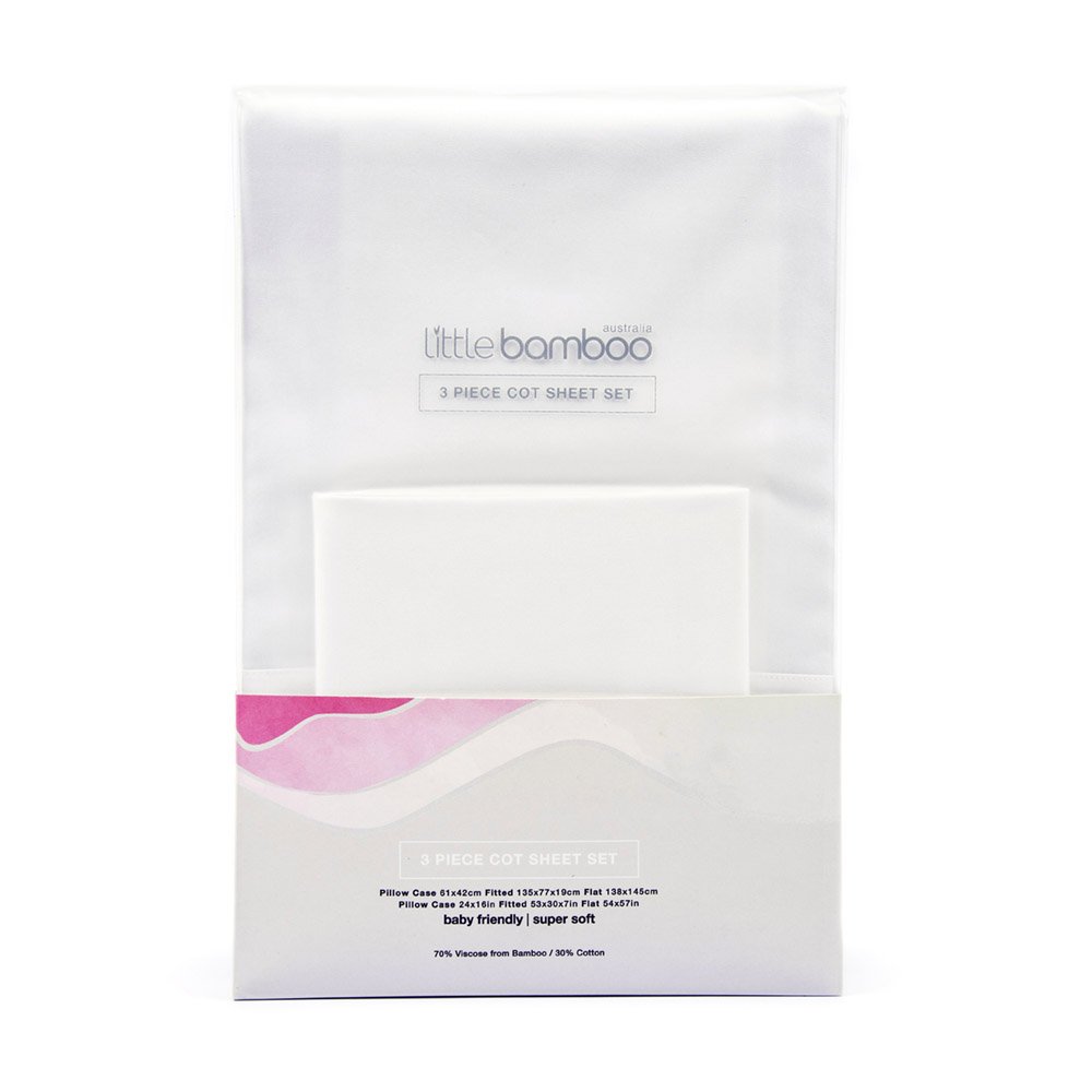 Little Bamboo Cotbed Sheet Set 3 Piece