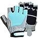 MRX BOXING & FITNESS Weight Lifting/Exercise Grip Gloves for Women, Great for Workouts, Weight Training and More, Sky Blue Small