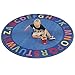 ECR4Kids Classroom A-Z Circle Time Educational Seating Rug for Children, USA Made Classroom Learning Carpet, 6-Feet Round, Bedroom Rugs, Kids' Play Mat, Play Mats for Toddlers, Kids' Rugs for Playroom