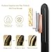 HISOON Professional Hair Straightener,Flat Iron for Hair 2 in 1 Tourmaline Ceramic Travel Straightener Dual Voltage with Adjustable Temperature 180℉ - 450℉ for All Hair Types,Instant Heat Hair Iron,Bl