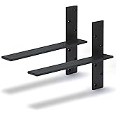 Free Hanging Countertop Support Bracket 16"Lx2 1/2"W Hidden Floating Wall Bracket 3/8" Thick Heavy Duty Granite Countertop Br