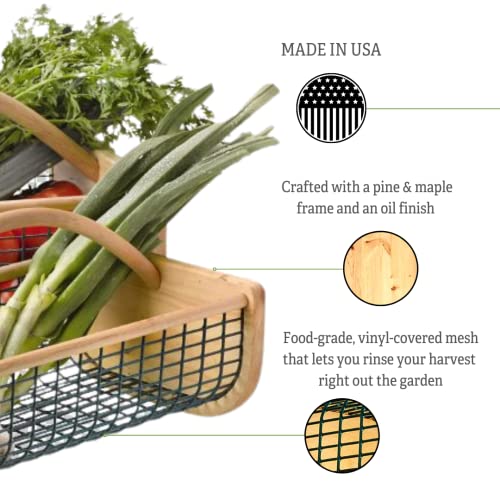 Gardeners Supply Company Garden Hod Harvest Basket Versatile Gardening Fruits & Vegetables