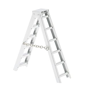 LAFEINA 1:10 Scale RC Rock Crawler Accessories Aluminum Mini Ladder Tools for Tamiya CC01 Axial SCX10 D90 D110 RC Truck Car Parts 100mm