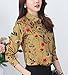 Women's Floral Printd Casual Shirt Button Down Long Sleeve Blouse