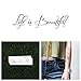Tattify Life Is Beautiful Temporary Tattoo - Magnificent (Set of 2) - Other Styles Available - Fashionable Temporary Tattoos - Long Lasting and Waterproof