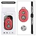 Hapurs Bluetooth Wireless Remote Control Camera Shutter Release Self Timer for iPhone 5S 5C 5 4S 4, iPad Air Mini, Samsung Galaxy S5 S4 S3 Note Tab, Google Nexus, HTC, Sony and other iOS Android Phones - Red