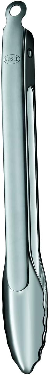 Rösle Gourmetzange, Hochwertige Küchenzange mit patentiertem Verschlusssystem zum Grillen, Kochen und Servieren, 30 cm, Edelstahl 18/10, Spülmaschinengeeignet