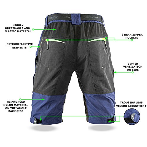 image for SILVINI MTB Shorts Rango with 6 Pockets for Men's Mountain Bike Cyclin
