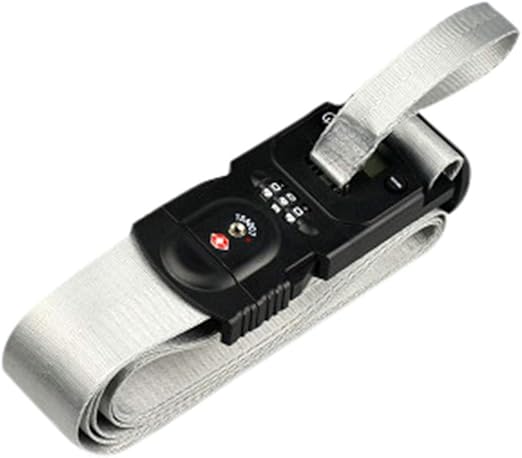 luggage strap with electronic scale and lock