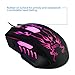 BAKTH High Precision Ergonomic Adjustable 6 Buttons 2400 DPI Wired USB Gaming Mouse with Optical Breathing LED 7 Colors Backlit Lighting, Weight Tuning Set