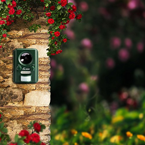 VOLADOR Motion Activated Ultrasonic Animal Repeller Wild Animal Deterrent Scare Away Dog, Cat, Squirrel, Rat, Vole, Raccoon, Fox, Rodent, etc - Thumbnail 6