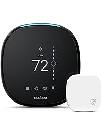 ecobee4 Alexa-Enabled Thermostat with Sensor, Works with Amazon Alexa