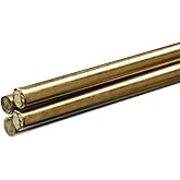 K&S K & S Precision Metals 1165 1/4" x 36", 4 Brass Round Rods