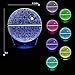 3D LED Star Wars Night Light - Kids' Gifts, 3 Styles, Millennium Falcon/Death Star / R2D2, 7 Light Modes, USB or 3 AA Batteries