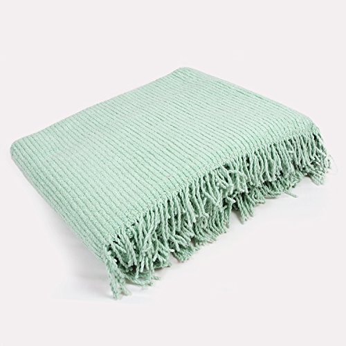 Luxury Candlewick Bedspread Traditional Bed Throw Green (Double) Amazon.co.uk Kitchen & Home