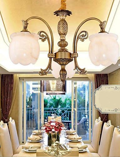 YUPD The living Room Bedroom Study Copper Marble Lamp lamp American Restaurant , warm white-110-120v