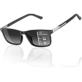 DEHOTRE Men's Progressive Multifocal Sunglasses, No-Line Sun Readers UV400, TR90 Lightweight Frame for Driving & Outdoor