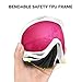 OutdoorMaster OTG Ski Goggles - Over Glasses Ski/Snowboard Goggles for Men, Women & Youth - 100% UV Protection (White Frame + VLT 46% Pink Lens)