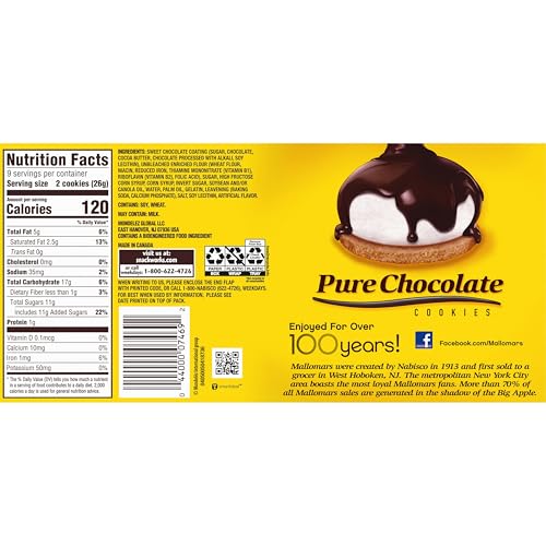 MALLOMARS PURE CHOCOLATE COOKIES, 8.2 OZ