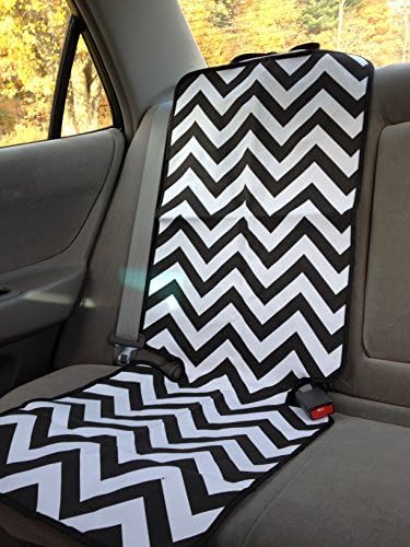 Baby Car Seat Protector - Protect Your Leather or Cloth Auto Seats from Spills, Wear, and Crumbs (Black)