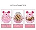 BSMTech Interactive Cat Toy,Mouse Tumbler Feeder Food Dispenser,Tumbler IQ Treat Ball,Fill Chew Toy Dispensing Food Toys for Cats (pink)thumb 4
