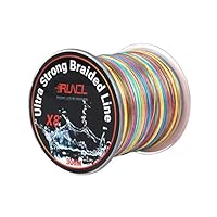 RUNCL Braided Fishing Line with 8 Strands, Fishing Line PE Material 328Yds/300M with Multiple Colors for Freshwater and Saltwater (328Yds/300M, 30LB(13.6kgs))