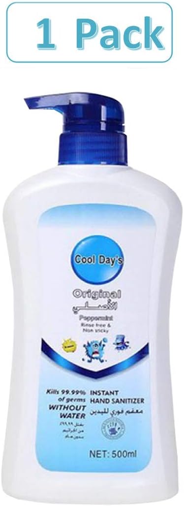 Hand Sanitizer Gel (1 Pack x 17 Oz / 500ml) With Moisturuzers & Vitamin E - Kill 99.9% of Germs No Rinse Foam,Avkkey Hand Soap
