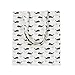 Caixia Women's Cotton Cartoon Whale Print Canvas Tote Shopping Bag Beige