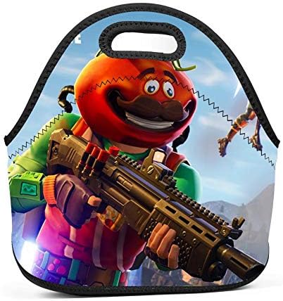 WOSHPRGT Neoprene Lunch Bag For Tnite Lunch Box Tote for Men Women Boys Adult Kids for School Work Outdoor