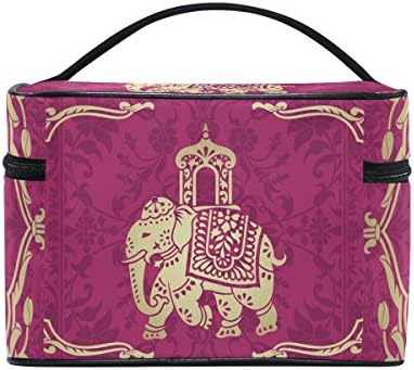 Hippie Indian Elephant Mandala Cosmetic Bags Travel Makeup Toiletry Organizer Case