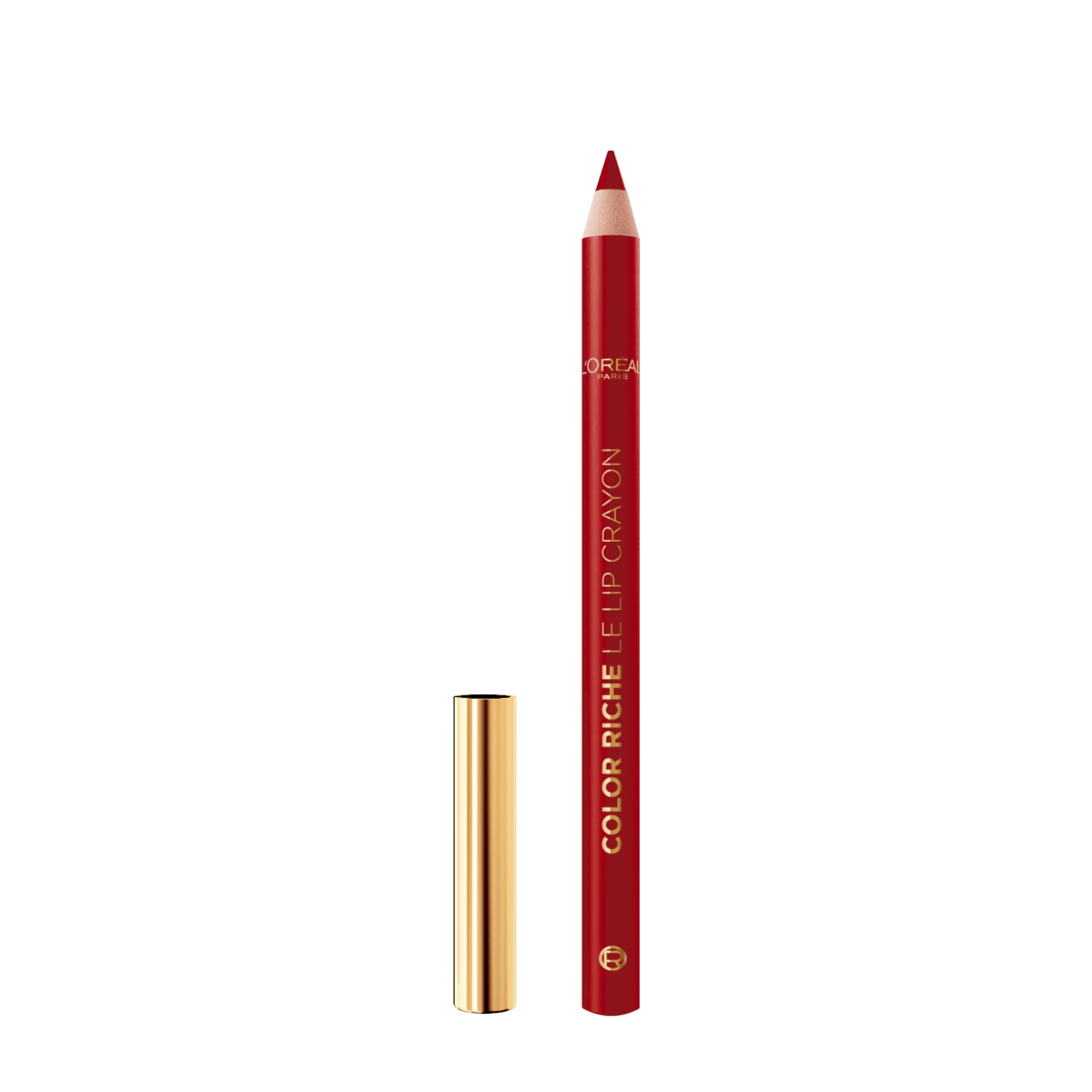 L'Oreal Paris Color Riche Lip Liner with Couture Precision to Define Lip Curves and Prevent Feathering, Creamy Formula for a Seamless Blend with Matching Satin Lipsticks, 300 Le Rouge Paris