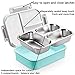 Kids Stainless Steel Lunch box - 2019 Upgraded Leak Proof 3-Compartment bento-Style Food containers-Ideal Portion Sizes for Ages 4 to 15 - BPA-Free and Food-Safe Materials
