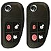 KeylessOption Keyless Entry Remote Control Car Flip Key Fob Replacement for NHVWB1U241 (Pack of 2)