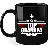 Silkwishes Top Grandpa Mug 11Oz Christmas Gift for Grandpa Father Day Birthday Gifts from Grandkids Ceramic Grandpas Cup for Coffee,Milk and Tea Microwave & Dishwasher Safe