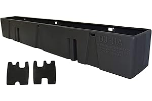 DU HA DU-HA Behind-The-Seat Storage Unit fits 07-19 Chevy Silverado/GMC Sierra Regular Cab (Classic) | Black Heavy-Duty Back Seat Organizer | 10058