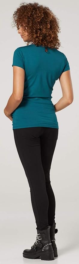 Happy Mama Damen Baby Bauch Skelett T-Shirt Jersey Oberteil f/&uuml;r Schwangere 085p