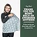 Infant Car Seat Cover, Stretchy Nursing Scarf, Car Seat Canopy, Shopping Cart Cover, High Chair Cover Protects Babies and Breastfeeding Mothers. Multiuse Cover for Babies (Arrows)