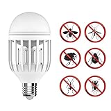 Bug Zapper Light Bulb with LED Light Bulb,Fly Killer, Mosquito Killer, Built in Insect Light Trap, Fits in 110v Light Bulb Socket, Perfect for Indoor Home Garden Patio Backyard