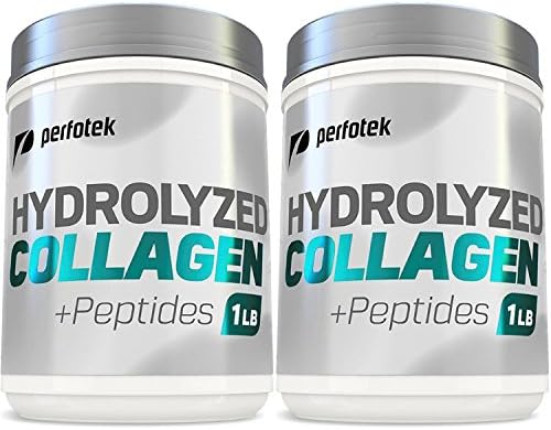 Collagen Peptides Hydrolyzed Powder 16 oz (Pack of 2) Non-GMO Grass-Fed Gluten-Free Kosher Unflavored - Easy To Mix Drink - Premium Beef Collagen Powder 1 pound each