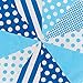 30ft Blue & White Mix Pennant Flags Banner Birthday Party Decoration (Blue Mix)