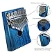 Moozica Mahogany Tone Wood Kalimba, Professional 17 Keys Acoustic Finger Thumb Piano Music Gift(Ocean Blue)