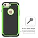 iPhone 7 Case,,ANLI(TM)[Shock Absorption] Drop Protection Hybrid Dual Layer Armor Protective Case Cover for Apple iPhone 7(4.7 inch) Green